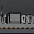 Public Green Energy Charging Stations With Solar Panel And Electric Vehicle Equipment