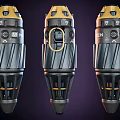 Modern Cyberpunk Sci-Fi Grenade Modern Realistic Weapon Technology Sci-Fi Cyberpunk Grenade Equipment Future 3d model