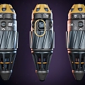 Modern Cyberpunk Sci-Fi Grenade Modern Realistic Weapon Technology Sci-Fi Cyberpunk Grenade Equipment Future 3d model