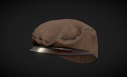 Modern Hat Flat Hat Beret Gatsby Hat 3d model