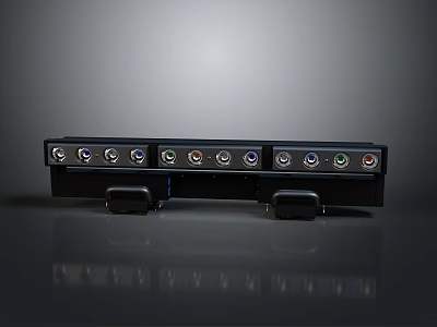 Modern Indoor Lighting Combination With Multiple LED Heads And Stylish Decorative Design 3d model