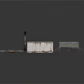 Industrial Equipment Collection Featuring Metal Frame Structure Platform Staircase Container And Sheets
