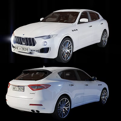 White Luxury SUV Car With Sleek Exterior Design Alloy Wheels And Modern Styling 3d model
