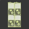 Orange Commercial Vending Machine With Multi Compartment And Transparent Windows For Toy Products