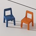 Modern children's chair 3d model