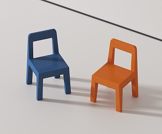 Modern children's chair 3d model