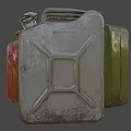 Industrial Equipment Metal Jerry Cans in Red Green White Storage Containers