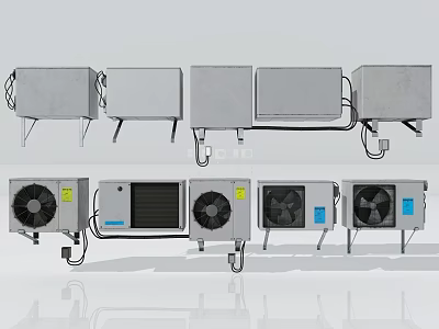 Air Conditioner External Air Conditioner External Tripod Ventilation Exhaust Household Appliances Machine Home Appliances 3d model