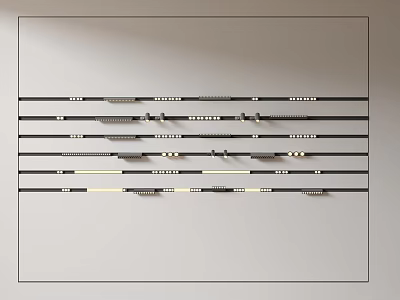Modern LED Downlights and Spotlights with Sleek Design for Home Interior Lighting Layout 3d model