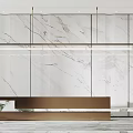 Modern Front Desk 3d model