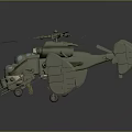 Military Green Fighter Jet With Rotor Weapons Detailed Wing And Design