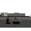 Modern Italian Sofa Coffee Table Combination Modern Sofa Leather Sofa Living Room Sofa Multi-Person Sofa Single Sofa Stool Floor Lamp Side Table 3d model