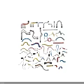 Assorted Colored Electrical Wire Harness Assemblies With Different Shape Connectors
