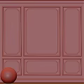 Wall Decorative Components with Gypsum Moldings and Wainscoting Panels in Minimalist Style