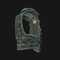 Camouflage Utility Vest With Adjustable Straps And Multiple Pockets For Daily Use