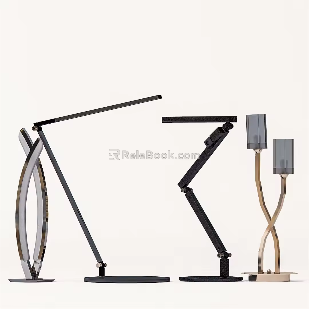 Modern table lamp 3d model