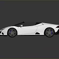 Sleek White Convertible Sports Car with Purple Interior and Modern Design