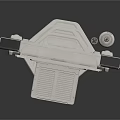 Open Space Capsule Hatch With Frame Control Panels And Mechanical Components