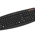 Black Computer Keyboard With Ergonomic Design Standard Layout And Function Keys 3d model