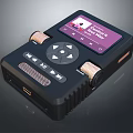 Portable Black Digital Audio Recorder With LCD Screen Control Buttons For Concert Recording