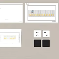 Modern switch meter box main switch 3d model