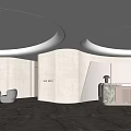Modern Luxury Beauty Hair Salon Interior With Styling Stations And Elegant Decor