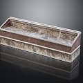 Vintage Industrial Metal Refrigerator Freezer With Textured Surface And Divided Compartments