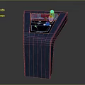 Modern Metal Control Panel With Dual Displays FWD REV Labels Knobs And Buttons