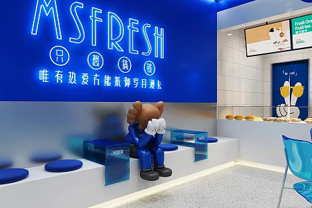 Modern Cafe 3d model