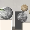 modern moon lamp moon floor lamp 3d model