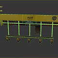 Yellow Bus Shelter Structure With Murali Sign MAIN ST PARKING Road Signs And Support Poles