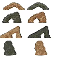 Varied Shaped Garden Rock Ornaments With Natural Color Tones For Landscaping