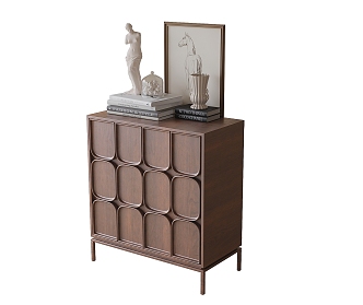 Antique Entrance Cabinet High-foot Cabinet 3d model