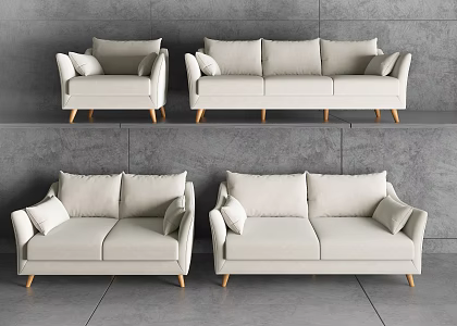 Modern combination sofa combination 3d model