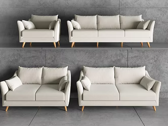Modern combination sofa combination 3d model