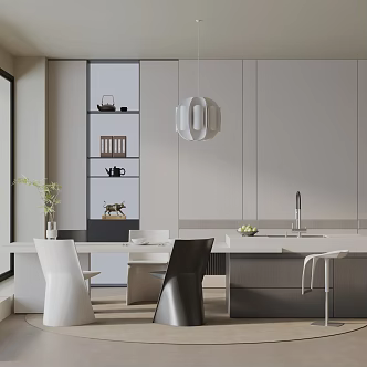 Modern table combination 3d model