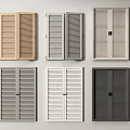 Modern shutter door shutter door shutter door shutter door shutter door 3d model