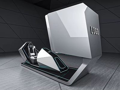 Functional Vehicle With Modern Cockpit Ergonomic Seats And Integrated Logo Panel 3d model