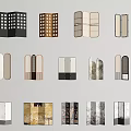 Various Room Dividers With Different Designs And Patterns For Home Decor 3d model