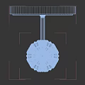 Modern Elegant Wall Lamp With Textured Glass And Brass Mounted On Gray Wall