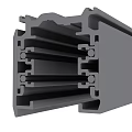 Durable Hardware Metal Profile with Structural Grooves for Industrial Construction Use