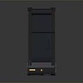 Black Household Appliance With Control Panel Buttons And Indicator Lights For Home Use