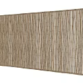 Woven Bamboo Fence With Brown And Beige Striped Pattern For Outdoor Decoration
