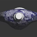Stylish Blue Shirt With White Floral Pattern On White Mannequin Stand