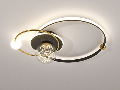 Light Luxury Ceiling Lamp Star Moon Ball model