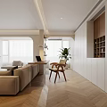 Modern Living Dining Room Interior Design With Sofa Coffee Tables Artwork And Lighting