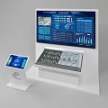 Modern display parking system 3d model