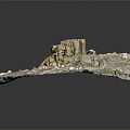 Monuments Sites Sites Sites Ruins Castle Fortress Ancient Castle Ancient Ruins Realistic 3d model