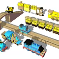 Colorful Electric Toy Train Set With Wooden Tracks Multiple Carriages And Various Designs For Kids
