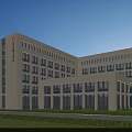 Modern White Multi Storey Hospital Building With Large Windows And Surrounding Greenery